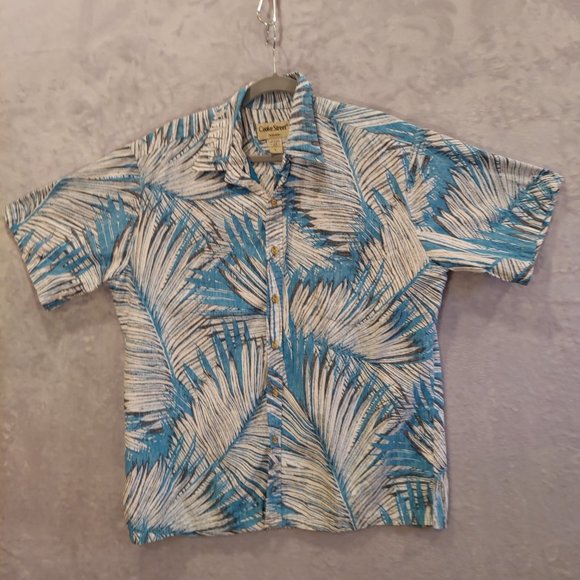 Cooke Street Honolulu Other - Cooke Street Honolulu Hawaiian Shirt Mens Size L Chest 48 Palm Leaves Cotton